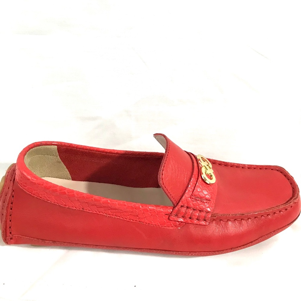Cole Haans- Red Shelby loafer moccasins